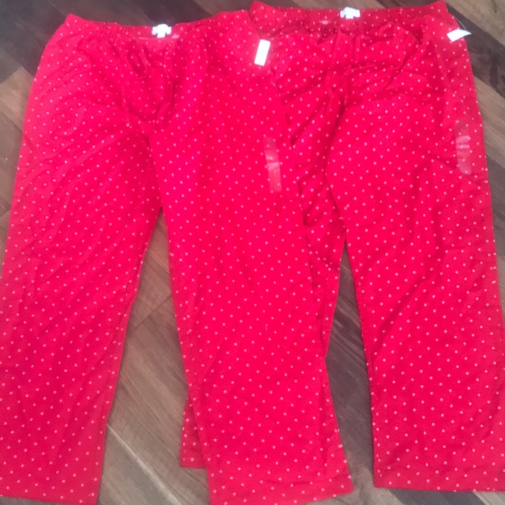 2 NWT Love by Gap sleep pj pants L